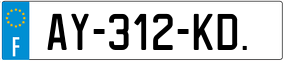Trailer License Plate