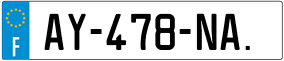 Trailer License Plate