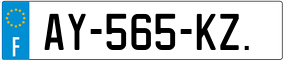 Trailer License Plate