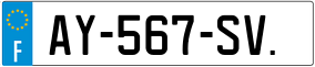 Trailer License Plate