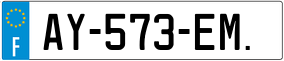 Trailer License Plate