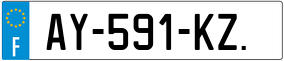 Trailer License Plate