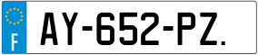 Trailer License Plate