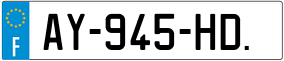 Trailer License Plate