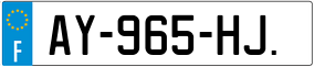 Trailer License Plate
