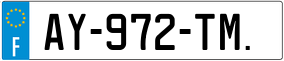 Trailer License Plate
