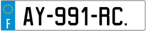 Trailer License Plate