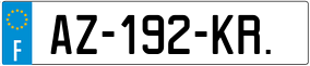 Trailer License Plate