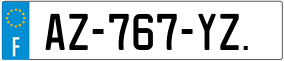 Trailer License Plate