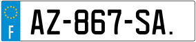 Trailer License Plate