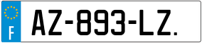 Trailer License Plate
