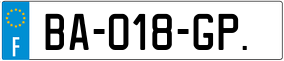 Trailer License Plate