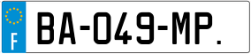 Trailer License Plate
