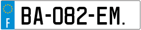 Trailer License Plate