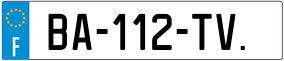 Trailer License Plate