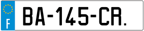 Trailer License Plate
