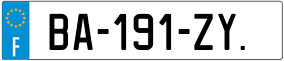 Trailer License Plate