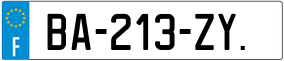 Trailer License Plate