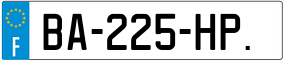 Trailer License Plate