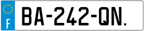 Truck License Plate