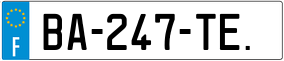 Trailer License Plate