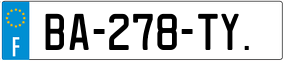 Trailer License Plate