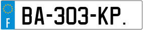 Trailer License Plate