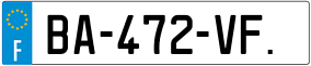 Trailer License Plate