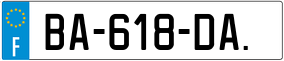 Trailer License Plate