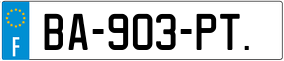 Trailer License Plate