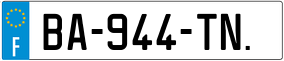 Trailer License Plate