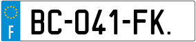 Trailer License Plate