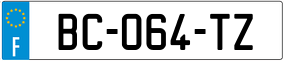 Trailer License Plate