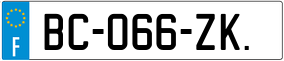 Trailer License Plate