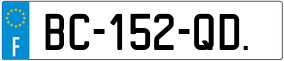 Truck License Plate