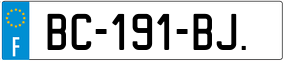 Trailer License Plate