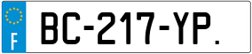 Trailer License Plate