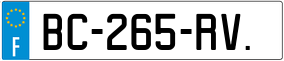 Trailer License Plate