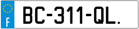 Trailer License Plate