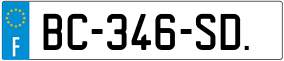 Trailer License Plate