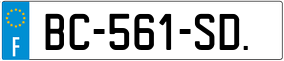 Trailer License Plate