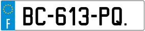 Truck License Plate