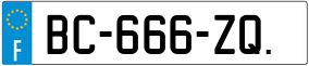 Trailer License Plate