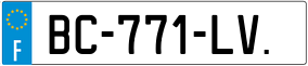 Trailer License Plate