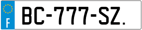 Trailer License Plate