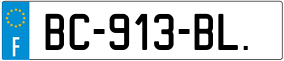 Trailer License Plate