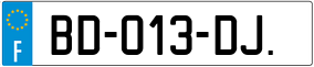 Trailer License Plate