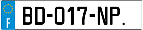 Trailer License Plate