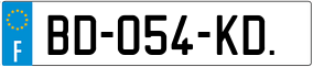 Trailer License Plate