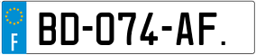 Trailer License Plate